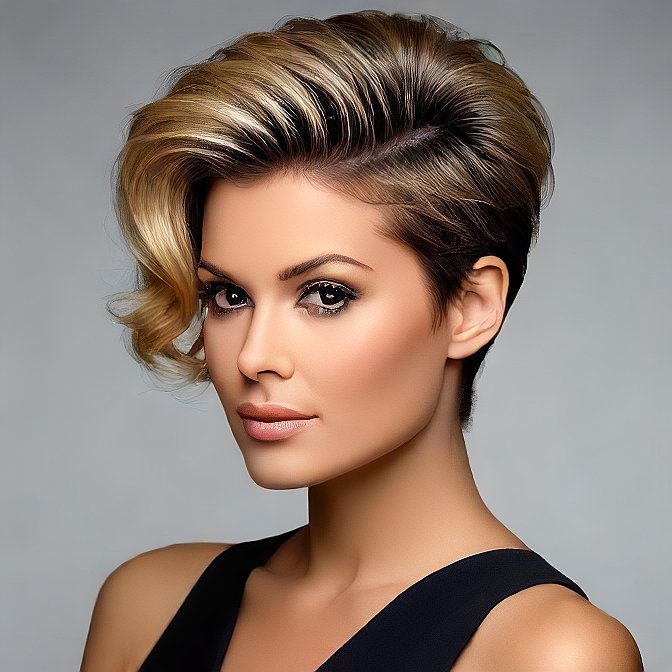 Medium Pompadour Cut