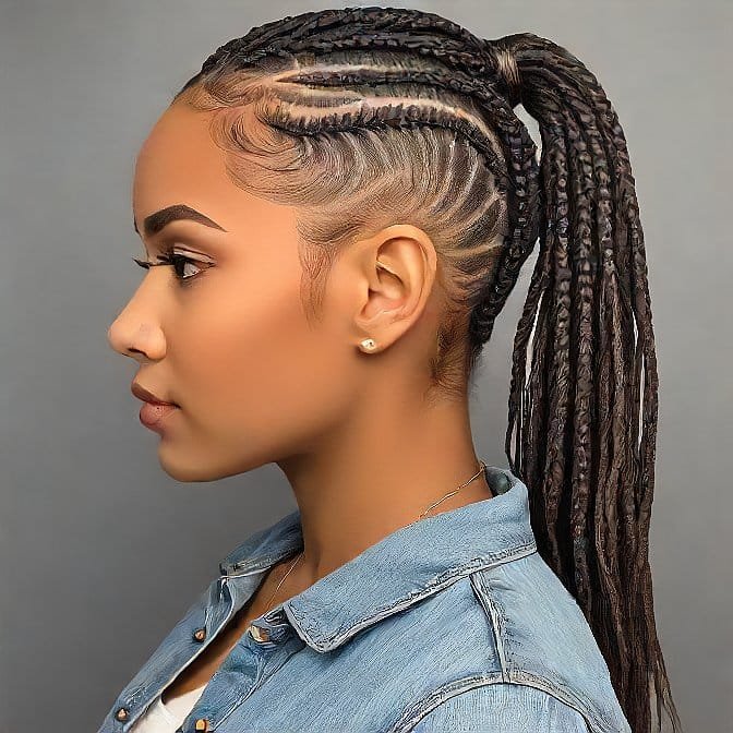 braid fade haircut