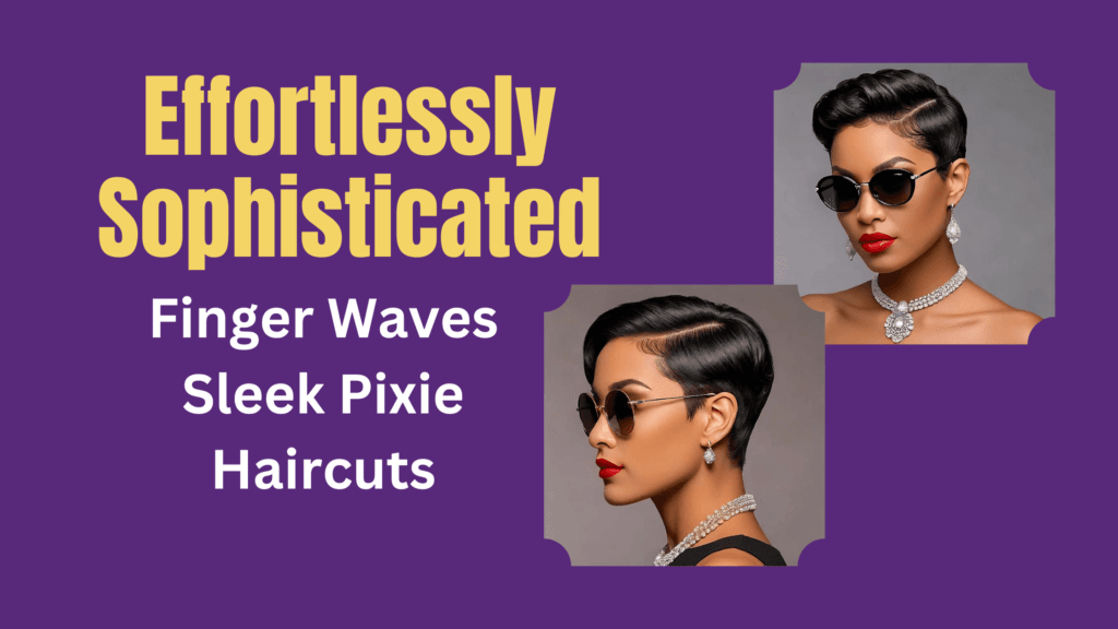 Effortlessly Sophisticated: Finger Waves Sleek Pixie Haircuts