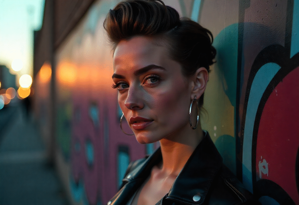 Pompadour Slicked Back
