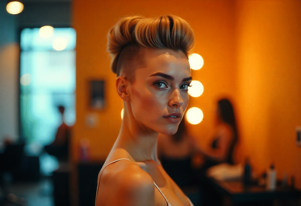 Modern Pompadour Makeover