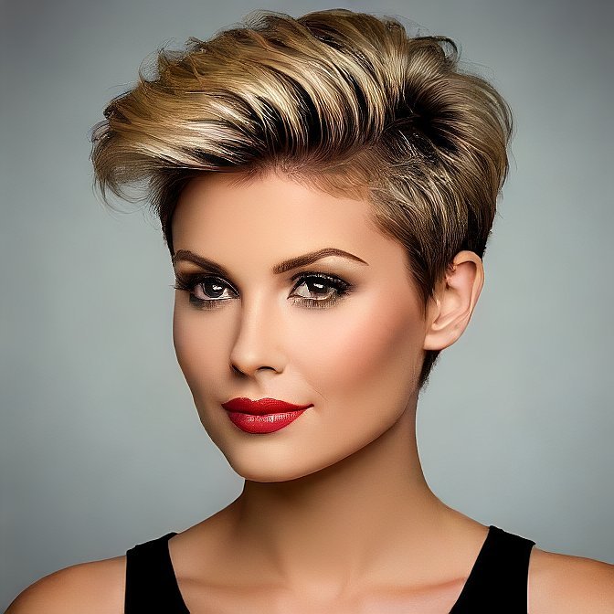 short pompadour