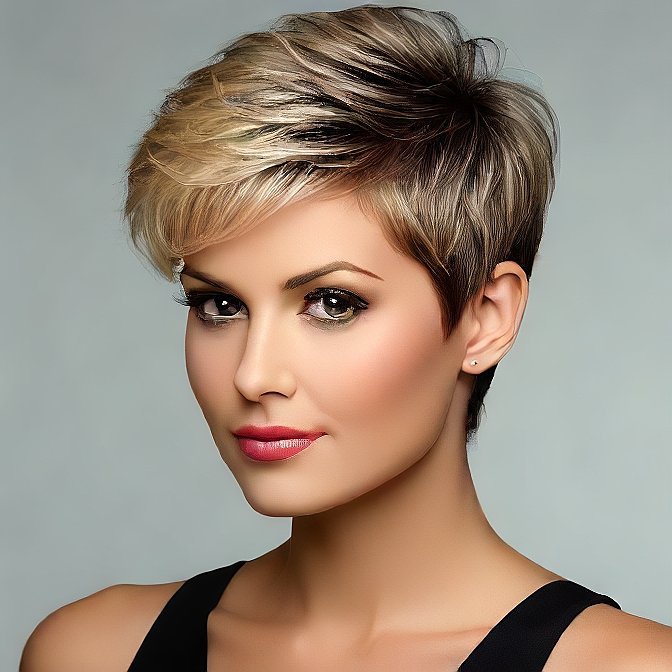 pompadour pixie