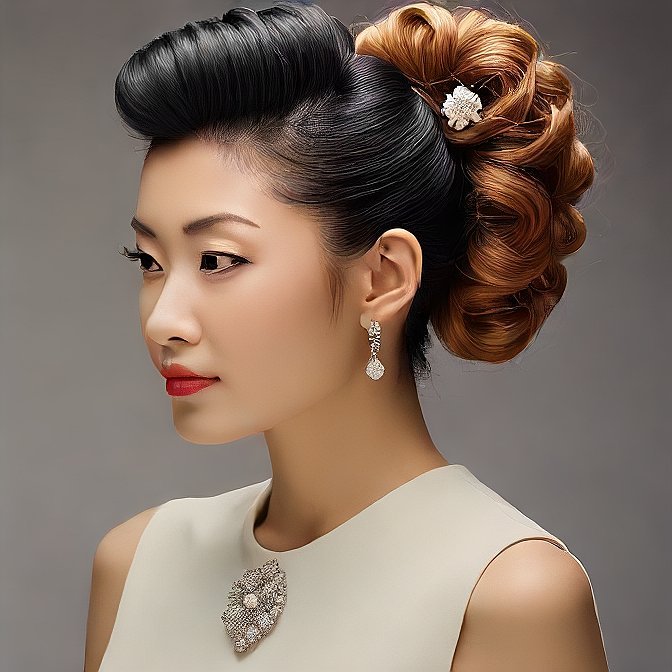 Pompadour Japanese Hairstyle