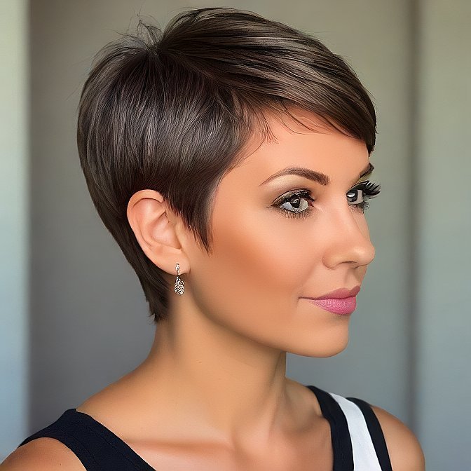 sleek pixie haircuts