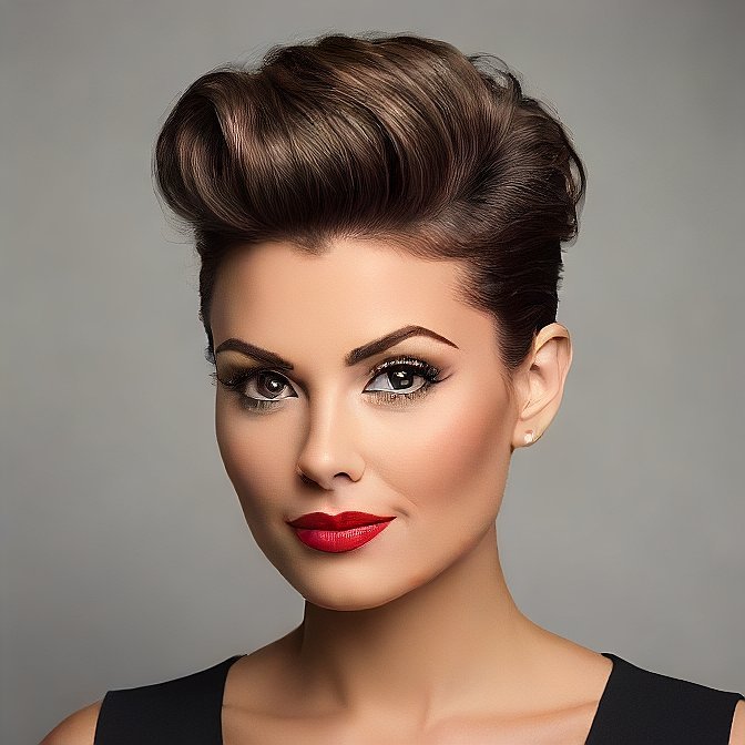 classic pompadour