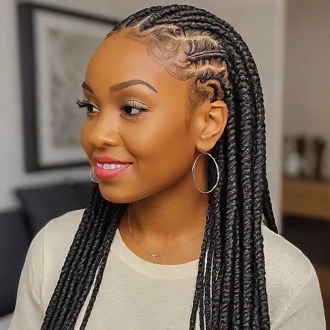 knotless box braids