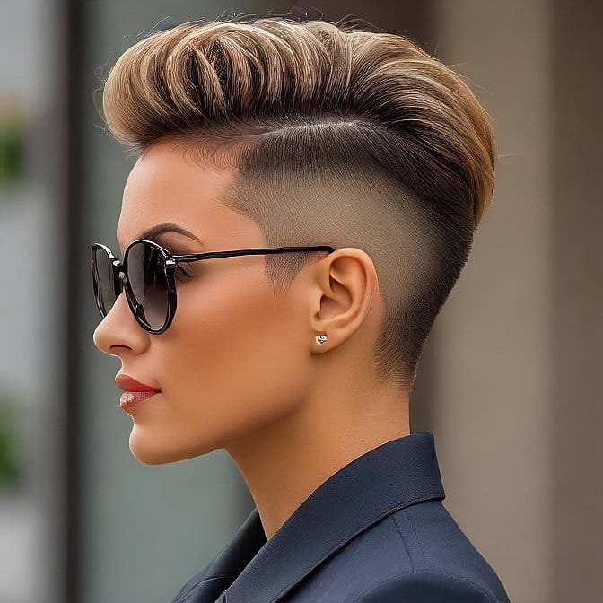 pompadour fade