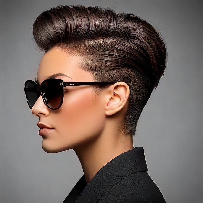 modern pompadour