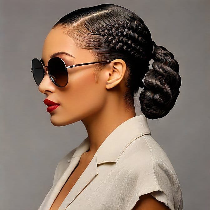 finger wave ponytail