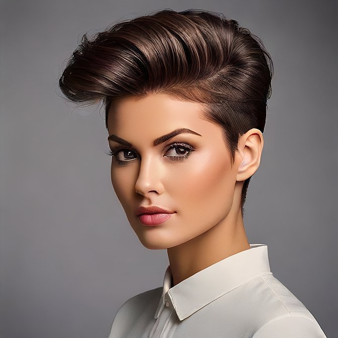 modern pompadour