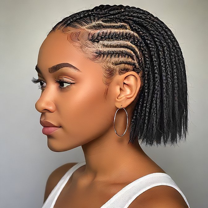 short knotless braids