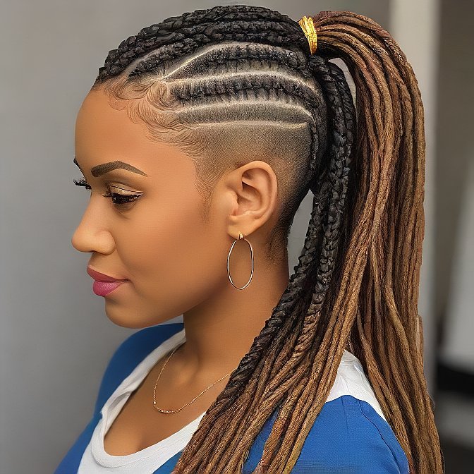 braid fade haircut